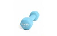 Гантель неопреновая Core 2,5 кг StarFit DB-201 синий пастель